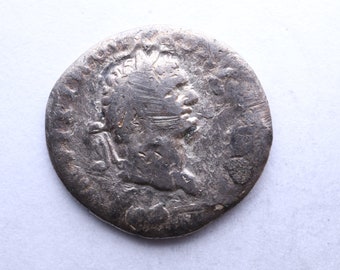 Kaiser Domitian 81-96AD Silbermünze |Authentische römische Münze|Antikes Artefakt|Geschichte Geschenk