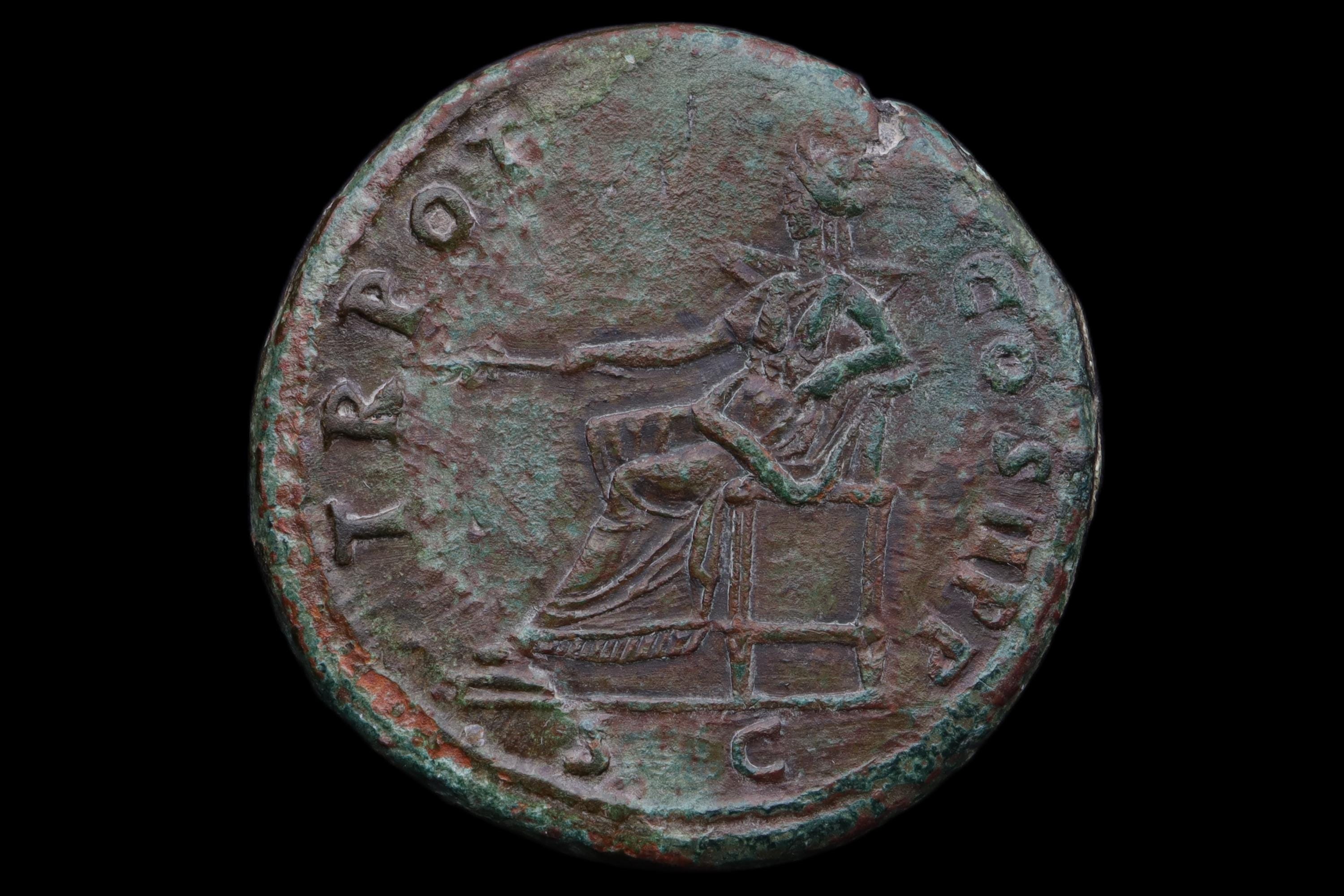 トラヤヌス帝 98-117AD セステルティウス青銅 | 本物のローマコイン