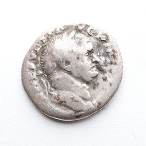 Emperor Vespasian 69-79 Silver coin |Builder of the Colosseum| Authentic Roman coin|Ancient artifact|History Gift