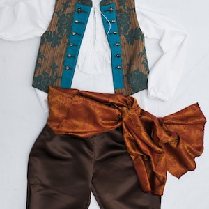 Pirate Bandana, Headscarf, Sash, Adventurer Belt, Prince Costume Accessory image 1
