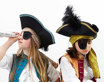 Pirate Eye Patch, Black Cotton Skull and Crossbone Eyepatch