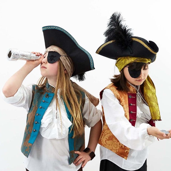 Déguisement de pirate pour enfant | Veste et pantalon tenue de pirate pour le carnaval, Halloween, anniversaire