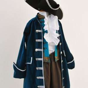 Captain Hook Velvet Pirate Coat image 8