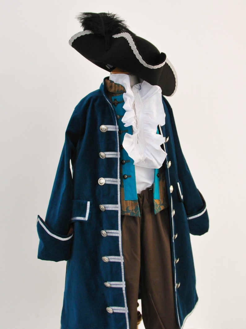 Captain Hook Velvet Pirate Coat image 8