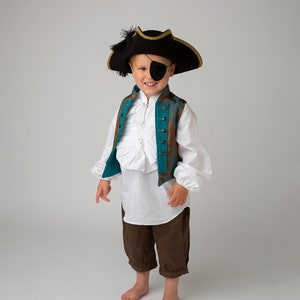 Costume d'Halloween, Carneval ou Anniversaire de Pirate pour enfant VESTES SEULEMENT image 6