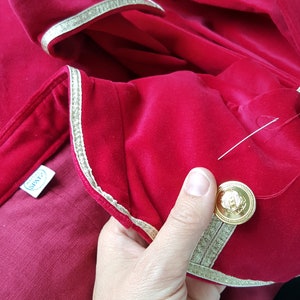 Captain Hook Velvet Pirate Coat image 3