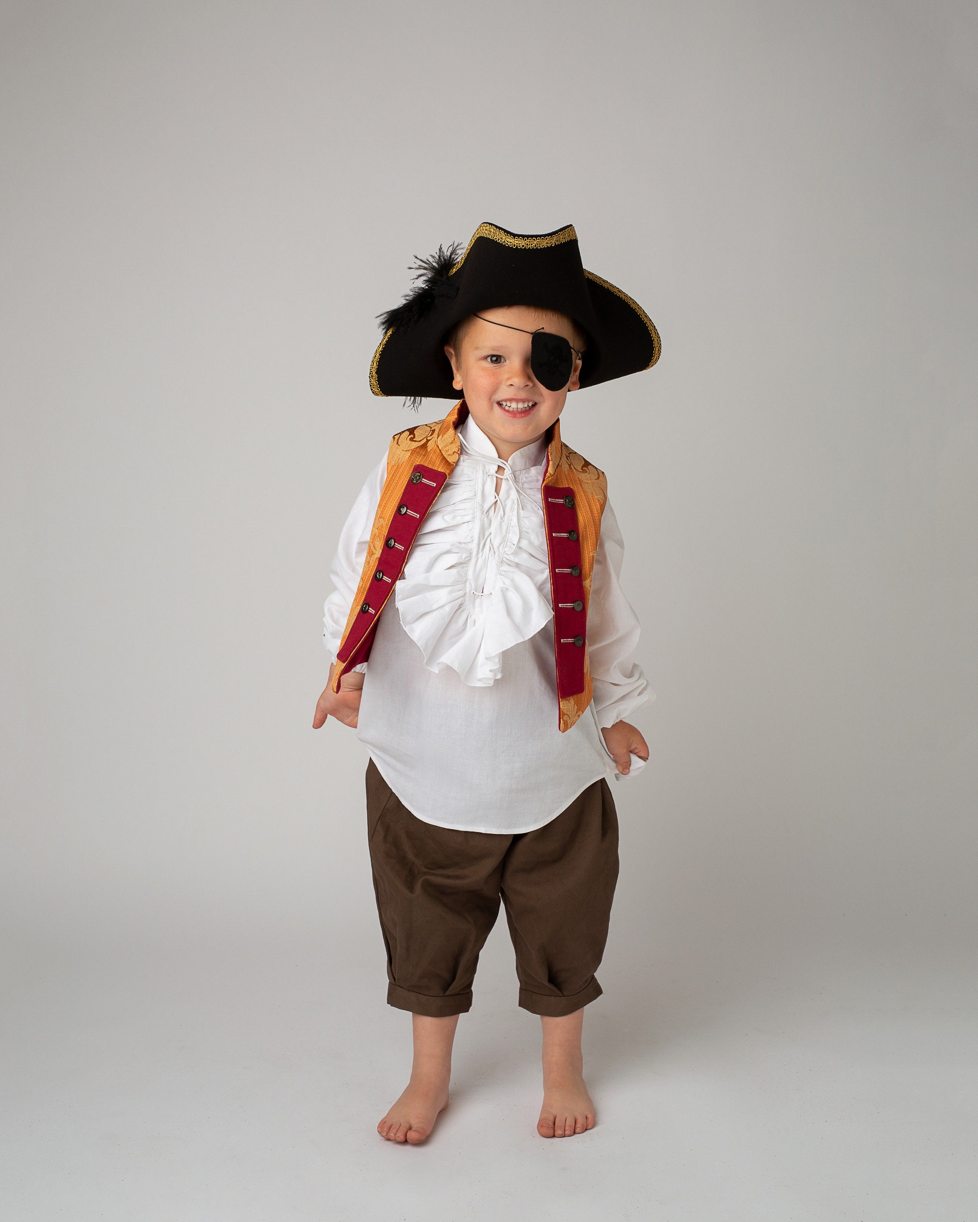 Costume da pirata per bambini / Gilet, camicia e pantaloni da pirata - Italia