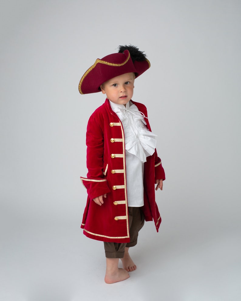 Captain Hook Velvet Pirate Coat image 4