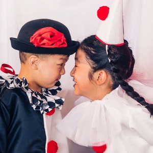 Harlequin pointy HAT and TULLE COLLAR