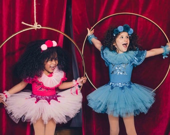 Childrens Ballerina Circus Acrobat Tutu and Leotard Costume