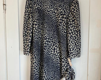 Blusa/minivestido tipo túnica asimétrico de manga larga estilo vintage de los años 70/80 de Miss Dorby