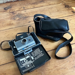 Vintage Polaroid Camera With Leather Case - Etsy
