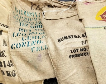 Authentic Burlap Coffee Sacks, Reclaimed Burlap, Jute Coffee Bags, Burlap  Bag, Upholstery, Wall Decor, DIY
