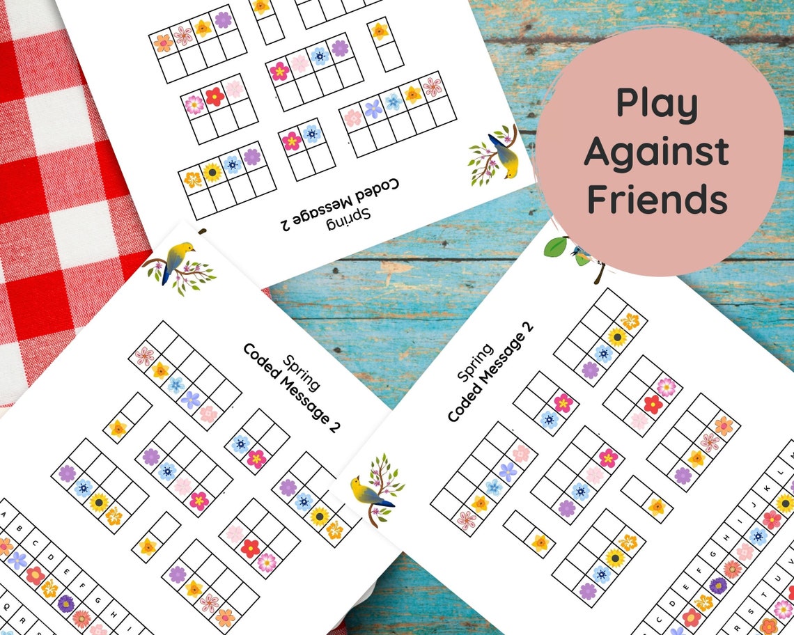Spring Coded Message Printable Activity and Game | Decode the Secret ...