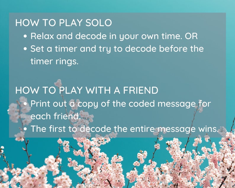 Spring Coded Message Printable Activity and Game | Decode the Secret ...