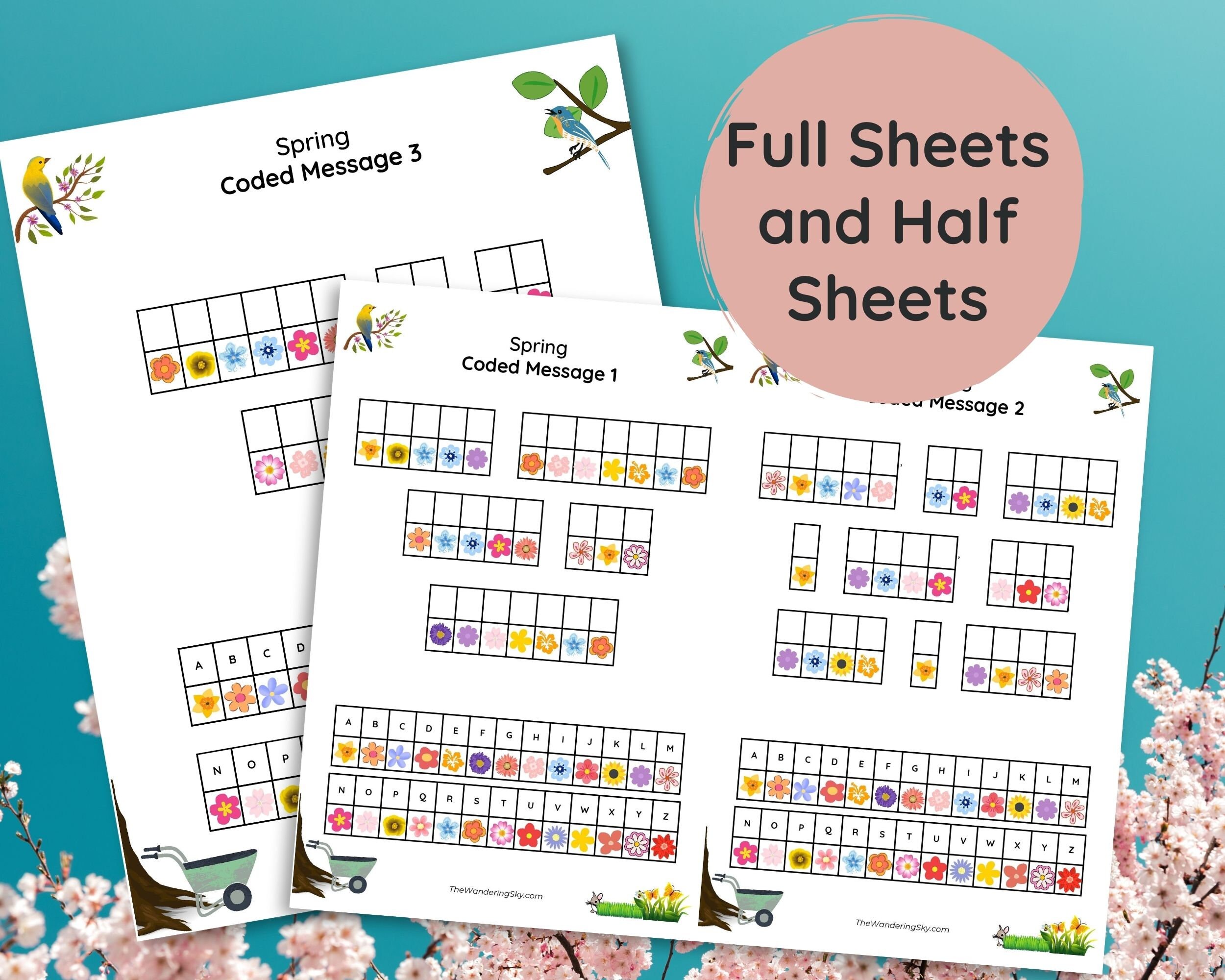 Spring Coded Message Printable Activity and Game | Decode the Secret ...