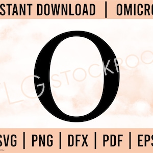 Griechischer Buchstabe Download, Omikron Sofort Download, SVG, PNG, Omikron griechischer Buchstabe, griechischer Buchstabe SVG, Omikron