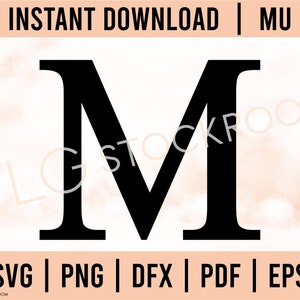 Griechischer Buchstabe Download, Mu Instant Download, SVG, PNG, Mu griechischer Buchstabe, griechischer Buchstabe SVG, Mu