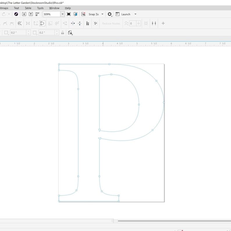 Rho Greek Letter Download: SVG, PNG Files (instant Download) - Etsy