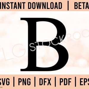 Griechischer Buchstabe Download, Beta Instant Download, Beta Instant Download, SVG, PNG, Silhouette Datei, Cricut Datei, Beta griechischer Buchstabe, Beta SVG