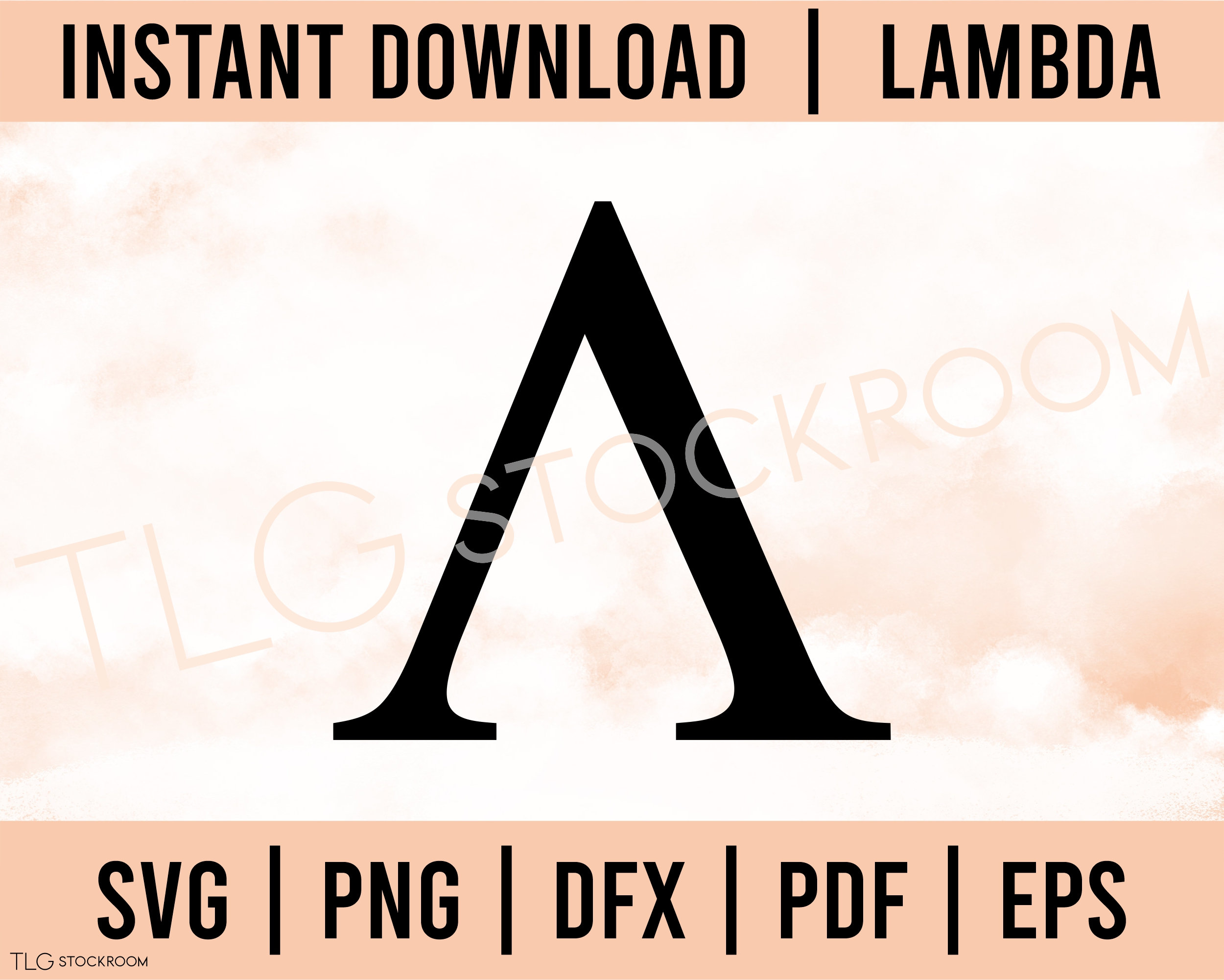 Greek Letter Download, Lambda Instant Download, SVG, PNG, Lambda Greek ...