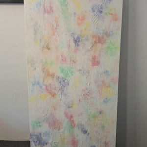 Color Undercover - Abstract Acrylic Canvas Picture Art Artwork Abstract Painting Artist Colorful Structure Contrasts White Pastel