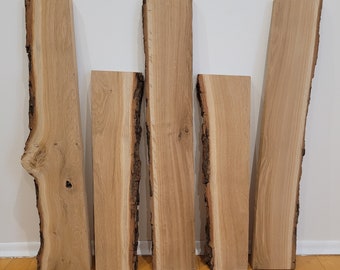 Eiche Echtholz Baumkanten Brett mit Rinde für Dein DIY Projekt Beistelltisch Tisch Wandboard Hocker Uhr Unikat Holz Holzplatte Holzbrett