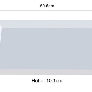 Moule géant en silicone, moule de moulage, bricolage en résine époxy, table d'appoint, dessus de table rectangulaire, table de rivière basse, moule en silicone carré 60x30x10cm image 4