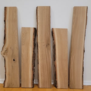 Eiche Echtholz Baumkanten Brett mit Rinde für Dein DIY Projekt ...