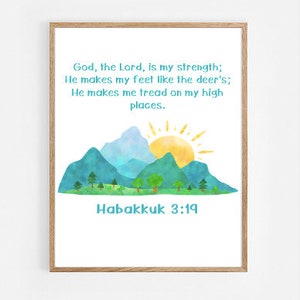 Habakkuk 3:19 Digital Print