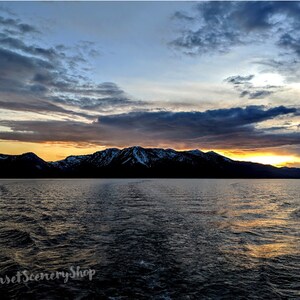 Lake Tahoe, South Lake Tahoe, Boat Ride on Tahoe, Downloadable, Photography, Instant Download, Wall Art