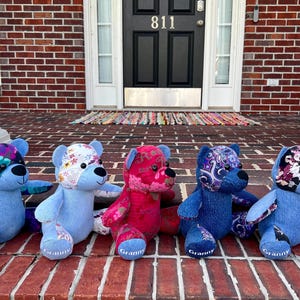 Memory Bears Made With Loved Ones Clothing, Remembrance Gift, In Loving Memory, Handmade Gift, Bereavement Gift, Memorial Gift From Shirt