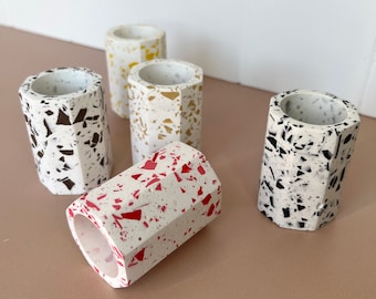 Small pot - Terrazzo - 100% handmade craftsmanship, made in France