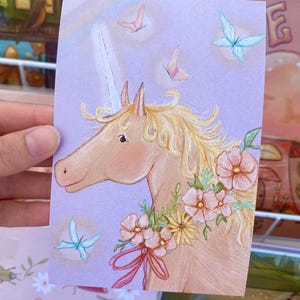 Unicorn Postcard 4x6