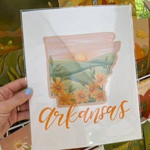 Arkansas 8x10 Art Print