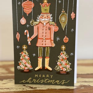 Cartão de natal quebra-nozes