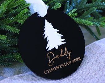 Acrylic Christmas ornament | Personalized Christmas gift | Custom Christmas ornament| Modern Christmas ornament