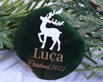 Acrylic Christmas ornament | Personalized Christmas gift |Acrylic ornament| Modern Christmas ornament | Personalized Christmas ornament