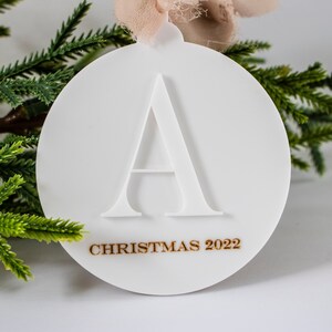 Décoration de Noël minimaliste moderne | Décoration de Noël personnalisée | Décoration de Noël | Ornement acrylique