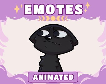 Wolf Twitch Emote | Animated Wolf Emote gif | Black Wolf Emotes | Werewolf | Discord Emoji | Funny Streamer Emotes Meme | Nervous Emote Sus