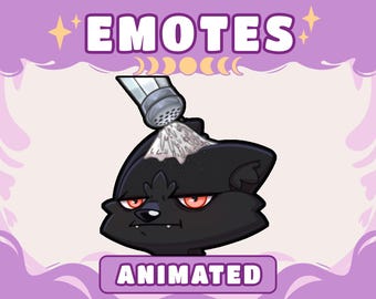 Wolf Twitch Emote | Animated Wolf Emote gif | Black Wolf Emotes | Werewolf | Discord Emoji | Funny Streamer Emotes Meme | Salty Emote Salt