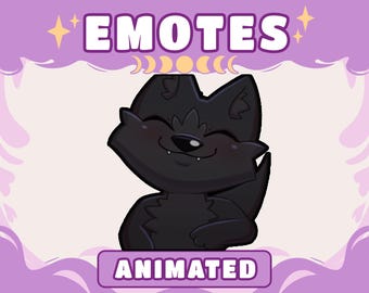 Wolf Twitch Emote | Animated Wolf Emote gif | Black Wolf Emote | Werewolf | Discord Emoji | Funny Streamer Emotes Meme | Dance Emote Dancing