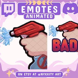 Animated & Static BAD Spray Bottle Twitch Emote | Meme Emote for Chat and Streamer | Animated Emote and Static Emotes for Twitch, Discord