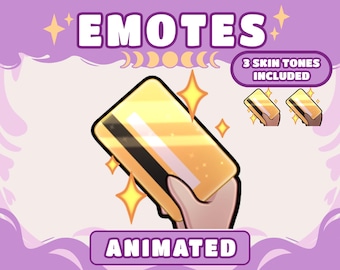 Animated Credit Card Emote: Meme for Twitch & Discord (Digital File)
