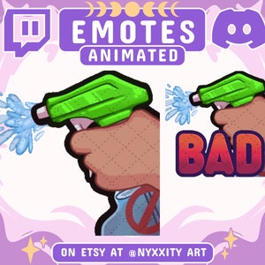 Emote animata di Twitch con flacone spray: meme divertente (download digitale)