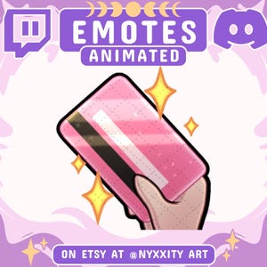 Animiertes & Statisches Kreditkarte Emote | Meme Emote für Twitch Chat und Stream | Animierte Emotes für Twitch + Discord | Twitch Emotes Animiert