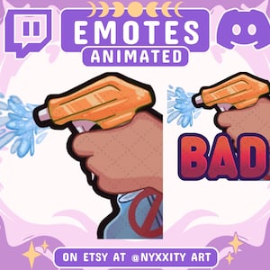 Emote animata di Twitch con flacone spray: meme divertente (download digitale)