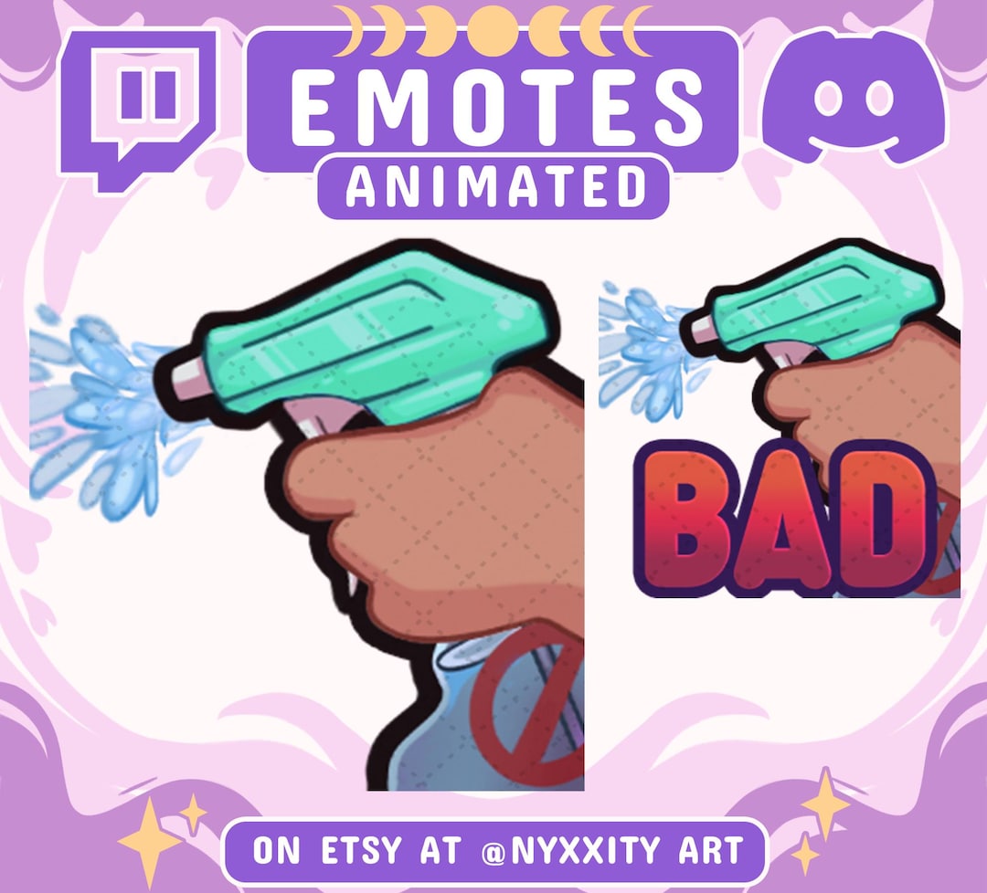 Bad Rizz Emote Animated BAD Spray Bottle Twitch Emote: Meme Streamer Emoji (digital ...