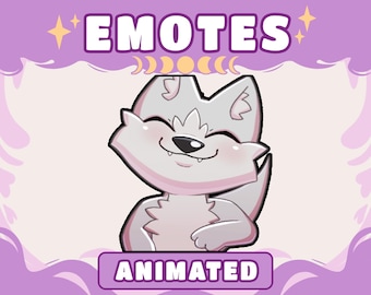 Wolf Twitch Emote | Animated Wolf Emote gif | White Wolf Emote | Werewolf | Discord Emoji | Funny Streamer Emotes Meme | Dance Emote Dancing