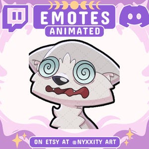 Animated + Static Wolf Twitch Emotes | Instant Download | Cool Custom Emojis for Streamers | Wolf Emotes for Discord, Youtube and Twitch